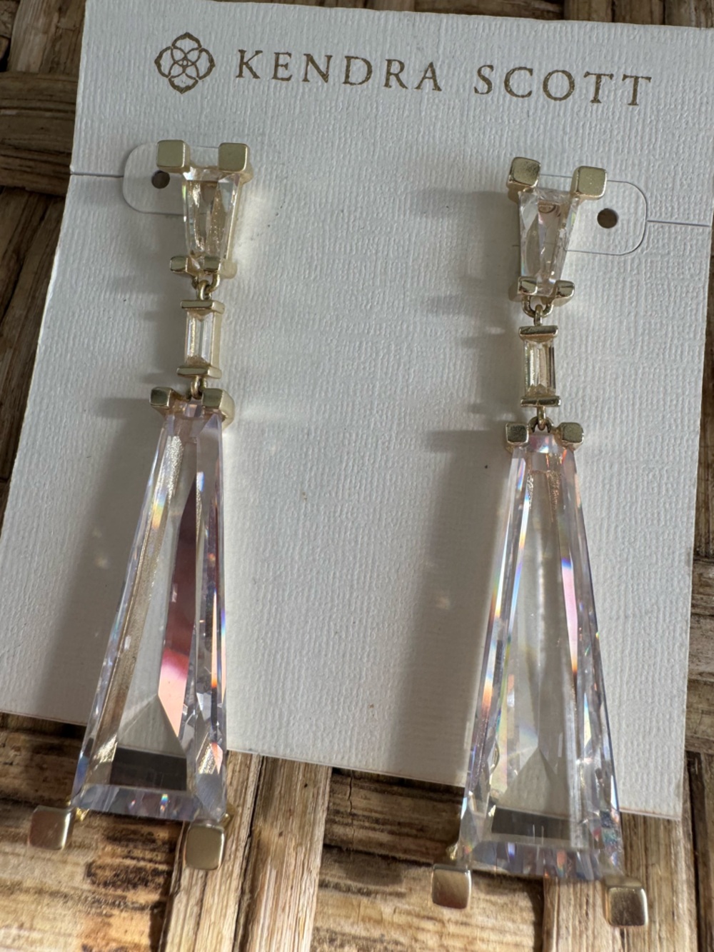 Kendra Scott Everdeen Gold Linear Earrings